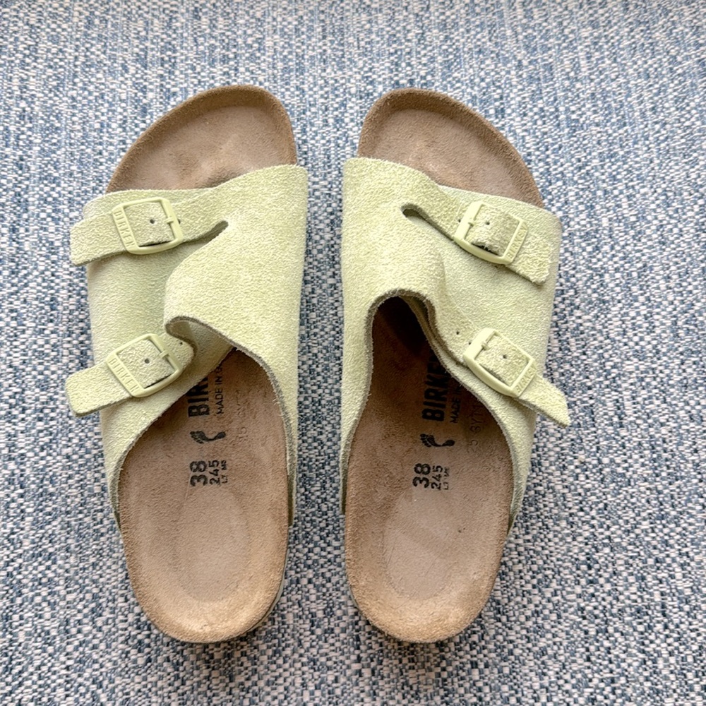 Birkenstocks - mint green
